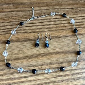 Necklace and matching earrings